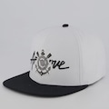 Boné Aba Reta Corinthians Approve Collab - Snapback - Adulto BRANCO