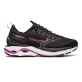 Tênis Mizuno Wave Mirai 7 - Feminino PRETO/ROSA