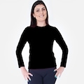 Camisa de Proteção Solar Roupas Térmicas UV50+ - Feminina PRETO