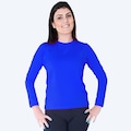 Camisa de Proteção Solar Roupas Térmicas UV50+ - Feminina AZUL