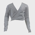 Bolero Ballet Casaquinho Ritmus Transpassado Poliamida - Infantil BRANCO