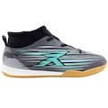 Chuteira Futsal OXN Fusion Grip 5 Neo X-Pro 2 - Adulto CINZA/AZUL CLA