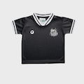 Camisa do Santos Torcida Baby Estilo II - Infantil PRETO