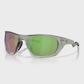 Óculos de Sol Oakley Unissex Lateralis Matte Clear Prizm Sapphire SORTIDA