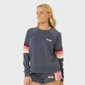 Blusão Rip Curl Las Dalias Raglan Crew Navy - Feminino AZUL