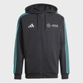Blusão adidas Capuz Zíper Mercedes AMG Petronas Fórmula 1 Team DNA - Masculino PRETO