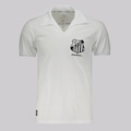 Camisa do Santos Retrô Mania1963 Bi Mundial - Masculina BRANCO