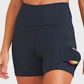 Short Caju Brasil Nz com Bolso para Bolinha - Feminino PRETO