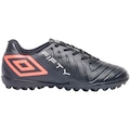 Chuteira Society Umbro Fifty VI JR - Infantil PRETO/CORAL