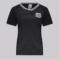 Camisa do Santos Braziline Ponto - Feminina PRETO