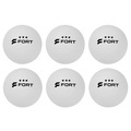 Bola de Tênis de Mesa Fort 3 Estrelas - Pack com 6 Bolinhas BRANCO