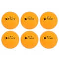 Bola de Tênis de Mesa Fort 3 Estrelas - Pack com 6 Bolinhas LARANJA