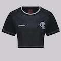 Cropped Flamengo Trama - Feminino PRETO