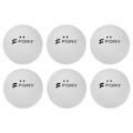 Bolinhas de Tênis de Mesa Fort 2 Estrelas - Pack com 6 Bolas BRANCO
