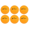 Bolinhas de Tênis de Mesa Fort 2 Estrelas - Pack com 6 Bolas LARANJA
