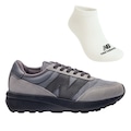 Tênis New Balance 370V1 + Par de Meia - Masculino CHUMBO