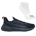 Tênis Puma Flyer Lite 3 + Par de Meia - Masculino PRETO