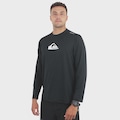 Camiseta Manga Longa Quiksilver Surf Solid Streak - Masculina PRETO