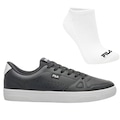 Tênis Fila Daily + Meia - Masculino PRETO/BRANCO
