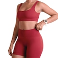 Top Lupo Seamless Basic Canelado - Feminino VERMELHO
