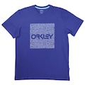 Camiseta Oakley Coral Organic Box SS Tee - Masculina ROXO/AZUL