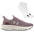 Kit Tênis Under Armour Ua Charged Quicker 2 e Meia - Feminino ROXO
