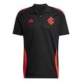 Camisa Polo do Internacional adidas JE4176 - Masculina PRETO/VERMELHO