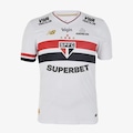 Camisa do São Paulo I 25/26 New Balance Jogador - Masculina BRANCO/PRETO