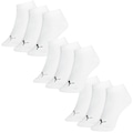 Meia Sapatilhas Puma Esportivas - 9 Pares - Masculina BRANCO/PRETO