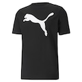 Camiseta Puma Essentials Logo Poly DryCELL - Masculina PRETO