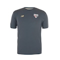 Camisa do São Paulo Viagem 2025 New Balance - Masculina CINZA/OURO