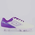 Chuteira de Campo Umbro Adamant Top Speed - Infantil BRANCO