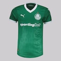 Camisa do Palmeiras Puma I 2025 Jogador Patch Libertadores - Masculina VERDE