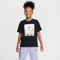 Camiseta Nike Sportswear Photo - Infantil PRETO/ROXO