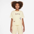 Camiseta Nike Sportswear Seasonal Story - Infantil AMARELO/MARROM
