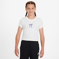 Camiseta Nike Sportswear Bow - Infantil BRANCO/AZUL