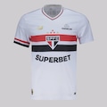 Camisa do São Paulo New Balance I 2025 Jogador Patch Libertadores - Masculina BRANCO