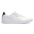 Opção de cor BRANCO/MARINHO/ROYAL de Tênis Puma Court Classic Clean Bdp - Masculino