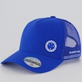 Boné Unissex SuperCap do Cruzeiro Americano Aba Curva Trucker AZUL