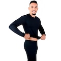 Calça Térmica Roupas Térmicas Segunda Pele RT Frio Intenso Viagens Neve Esportes - Masculina PRETO