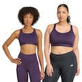 Top de Treino Alto Suporte adidas TLRDREACT - Feminino ROXO