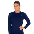 Camiseta Térmica Manga Longa Poker Skin New Feminina AZUL ESC/BRANCO