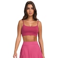 Top Alto Giro Eterno Liso Feminino ROSA