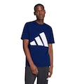 Camiseta adidas Big Logo Masculina AZUL/BRANCO