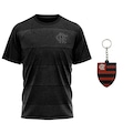 Kit Camisa do Flamengo Confirm Braziline + Chaveiro Símbolo - Masculino PRETO