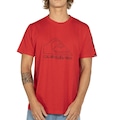 Camiseta Quiksilver New Tour Plus Size Unissex VERMELHO