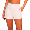 Short Alto Giro Bolsos - Feminino OFF WHITE