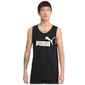 Camiseta Regata Masculina Puma Essentials PRETO/BRANCO