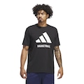 Camiseta adidas Basketball - Masculina PRETO