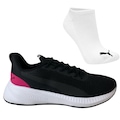 Tênis Feminino Puma Flyer Lite 3 Wns + Par de Meia PRETO/ROSA